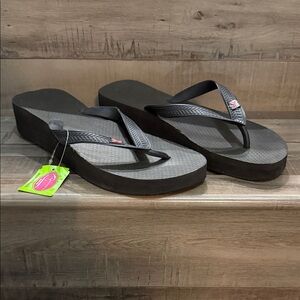 Women's Black Flip Flops